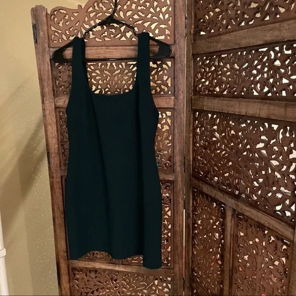 Bec + Bridge Margaux Hunter Green Mini Dress - Picture 3 of 4